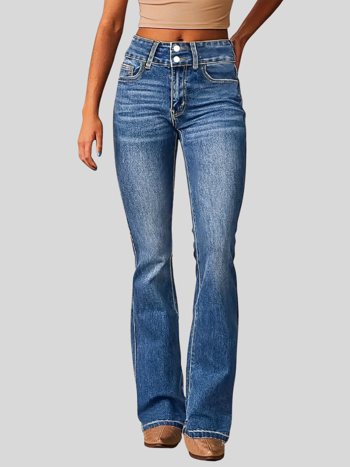 Aya™ | High-Waisted Flared Jeans