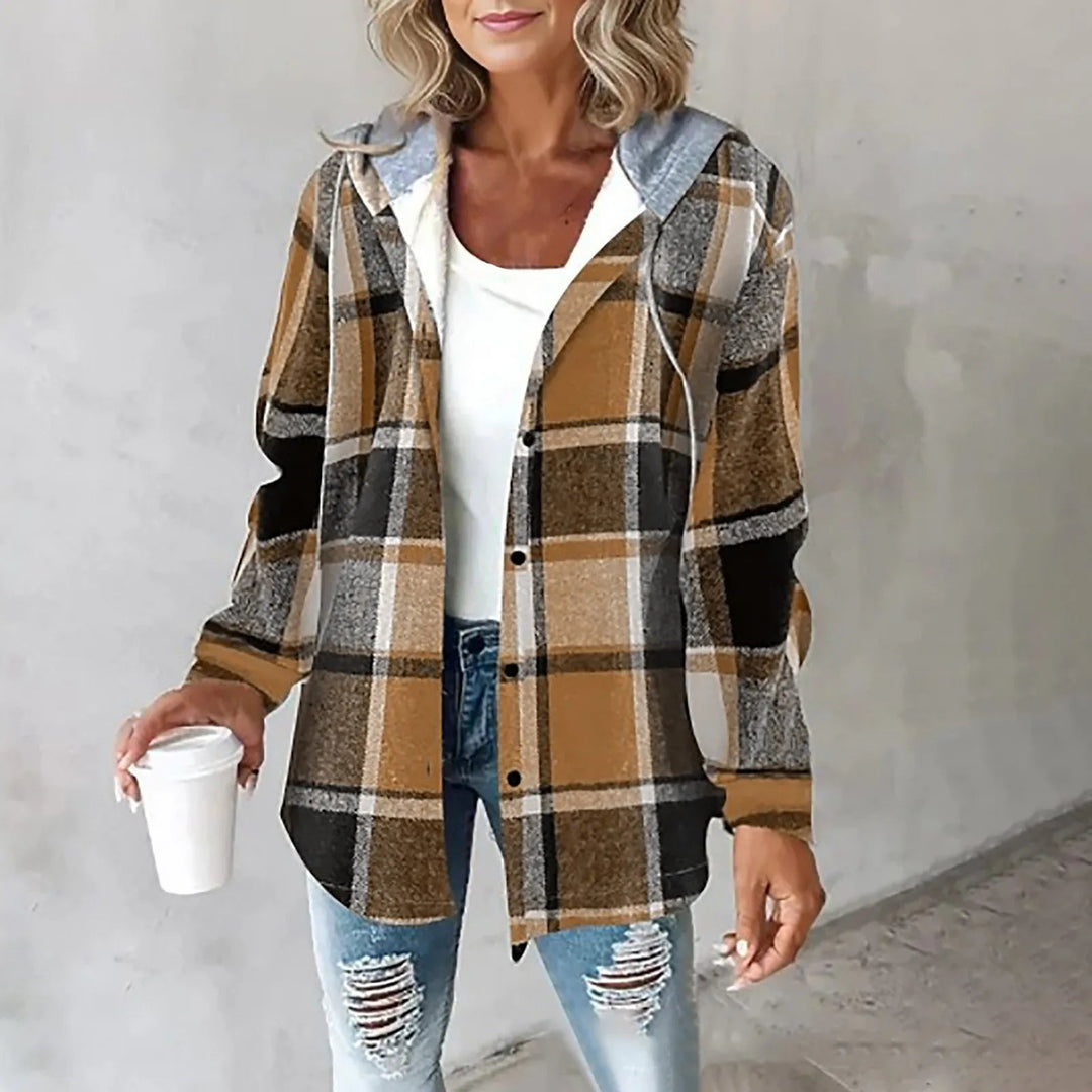 Sabrina™ | Plaid Hooded Overshirt